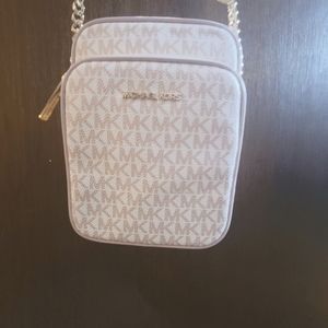 Never Used Michael Kors Pink and Gold Chain Link CrossBody